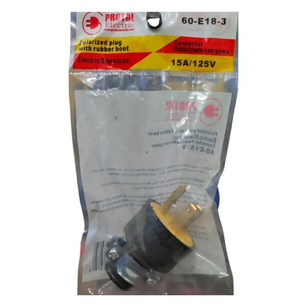 Conector Polarizado con Goma