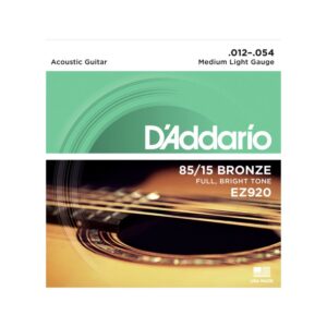 Cuerdas de guitarra Medium-Light 85/15 Bronce: Daddario